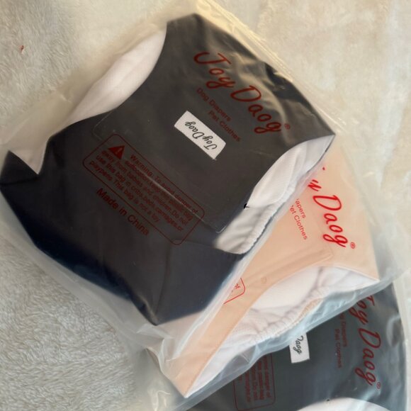 Joy Daog Five Pack Cloth Reusable Belly Band Diapers Male Dogs New(see note)** - Picture 2 of 16